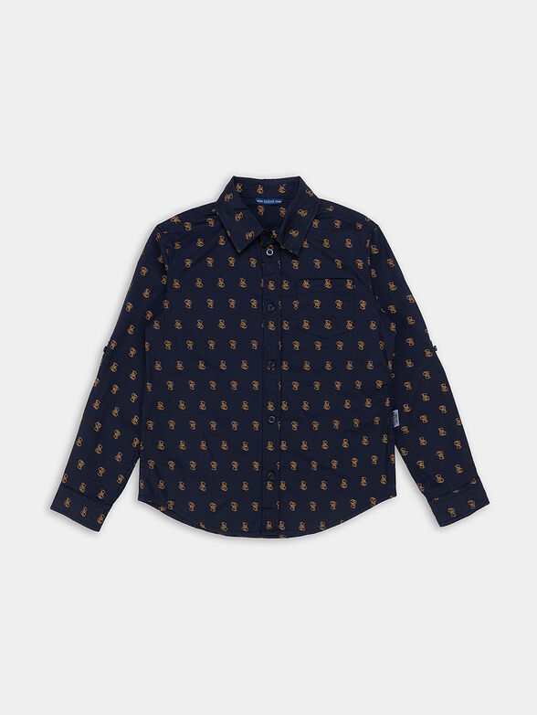Shirt in dark blue color - 1