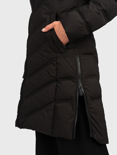 Black jacket with quilted effect - 3