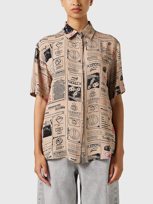 Short sleeve shirt with print