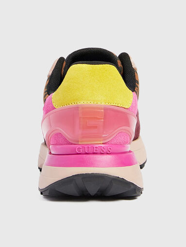 JAZET sports shoes with animal print inserts - 3