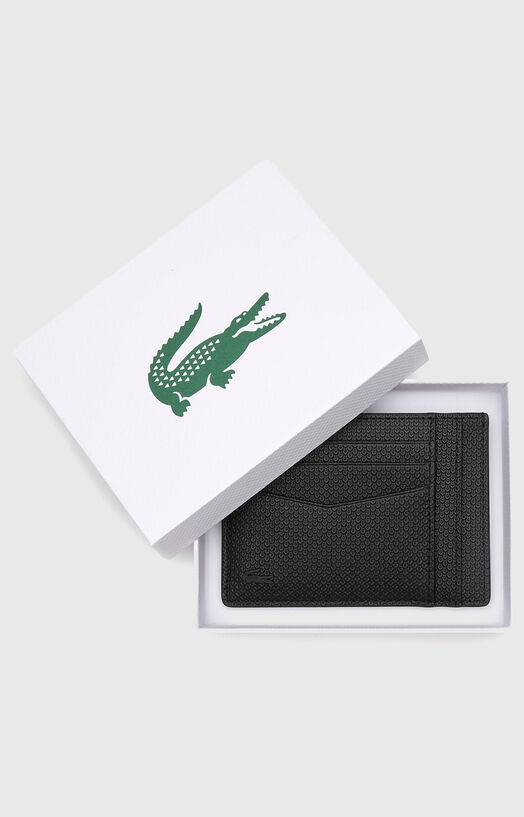 Leather card holder brand LACOSTE —