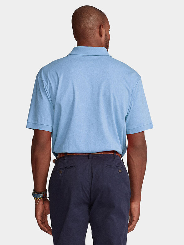 Blue polo-shirt with logo - 2