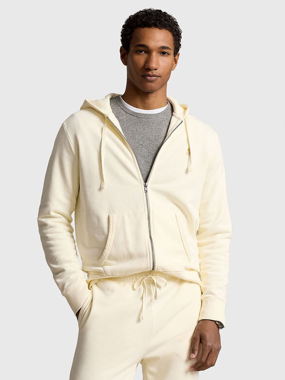 Hooded sweatshirt with zip - 1