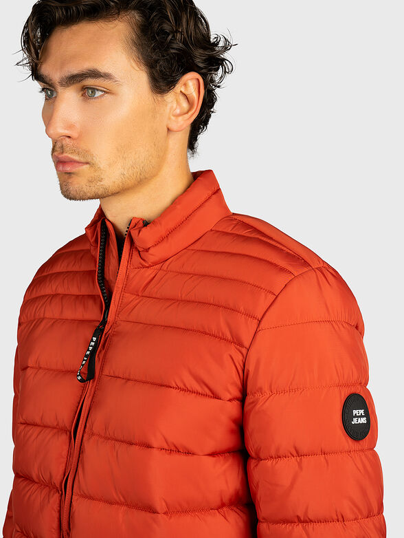 JACK black padded jacket with logo detail - 3