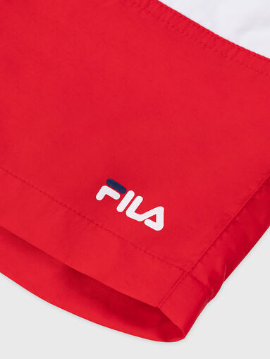 STUPNO tricolour shorts with logo - 5