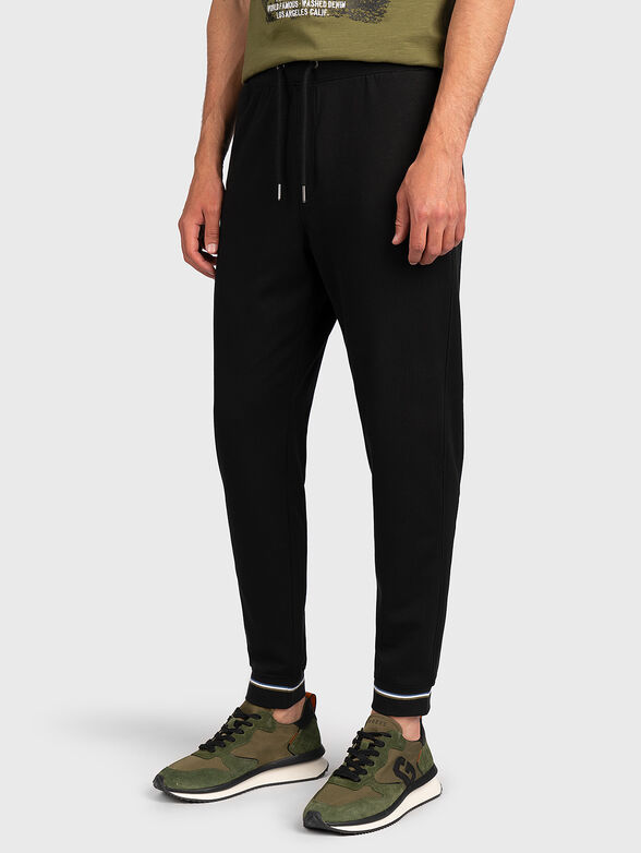 Cotton pants with elastic waist - 1