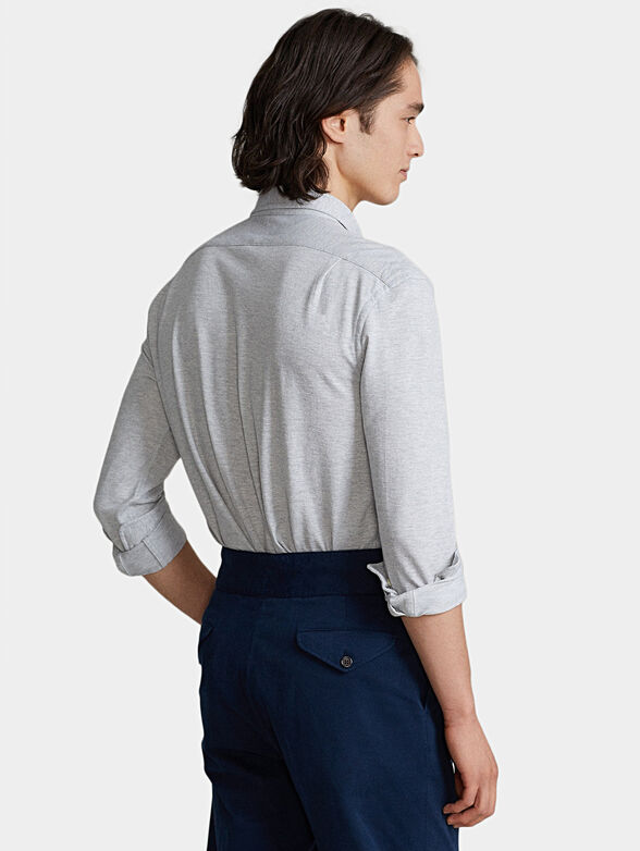 Gray shirt with long sleeves - 4