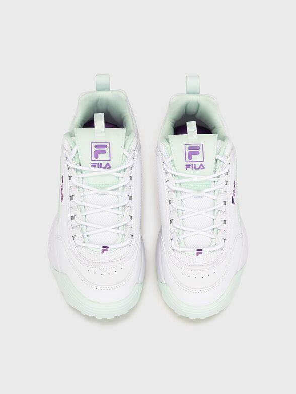 DISRUPTOR T white sports shoes with logo - 6