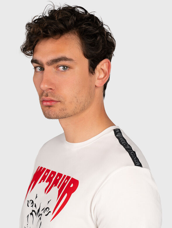 White T-shirt with print - 5