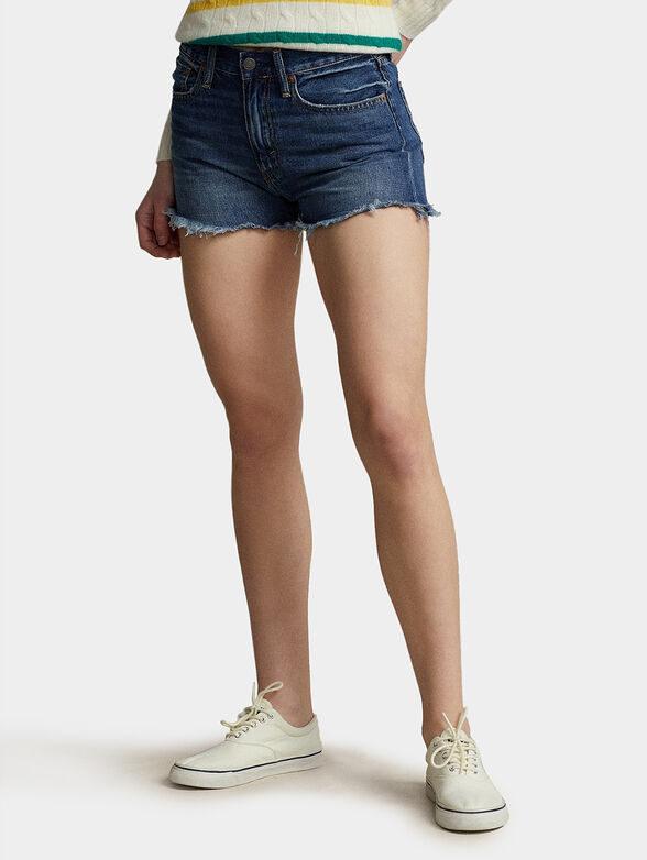 Denim shorts with pockets - 1
