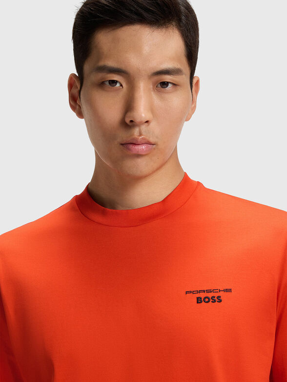 PORSCHE X BOSS cotton T-shirt with accent back - 4