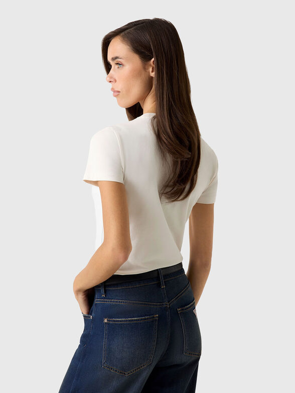 T-shirt with triangular logo and print - 3