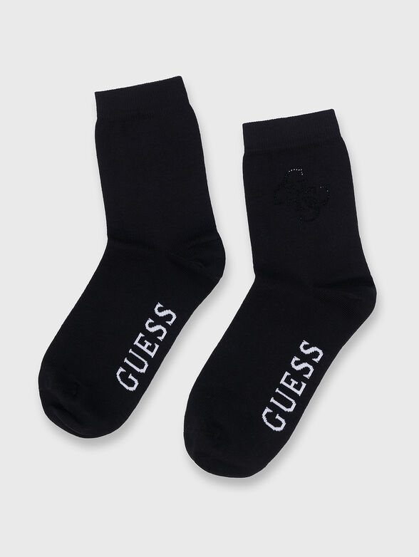 Socks with logo and rhinestones - 1