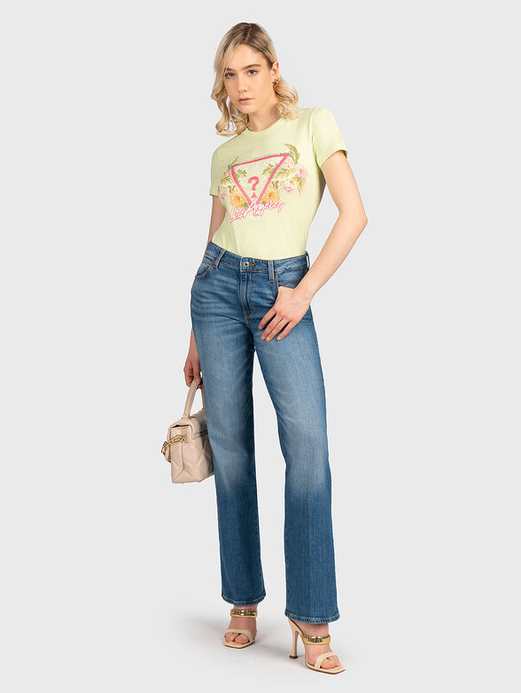 T-shirt with floral motifs and logo - 2