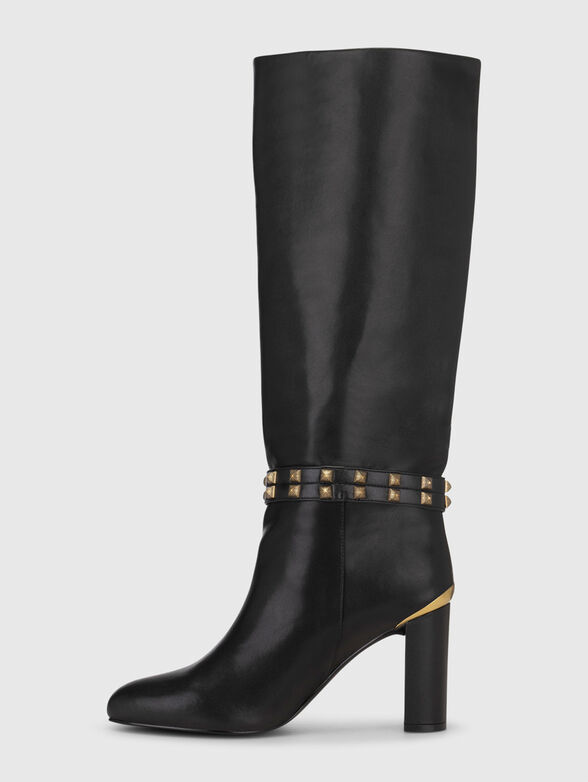 Leather boots with metal details - 4