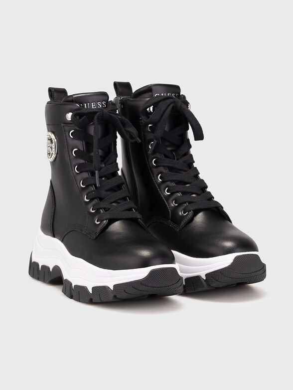 Boots with logo with applied crystals - 2