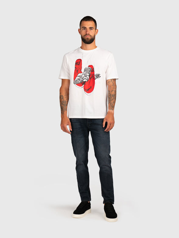 Cotton T-shirt with print - 2