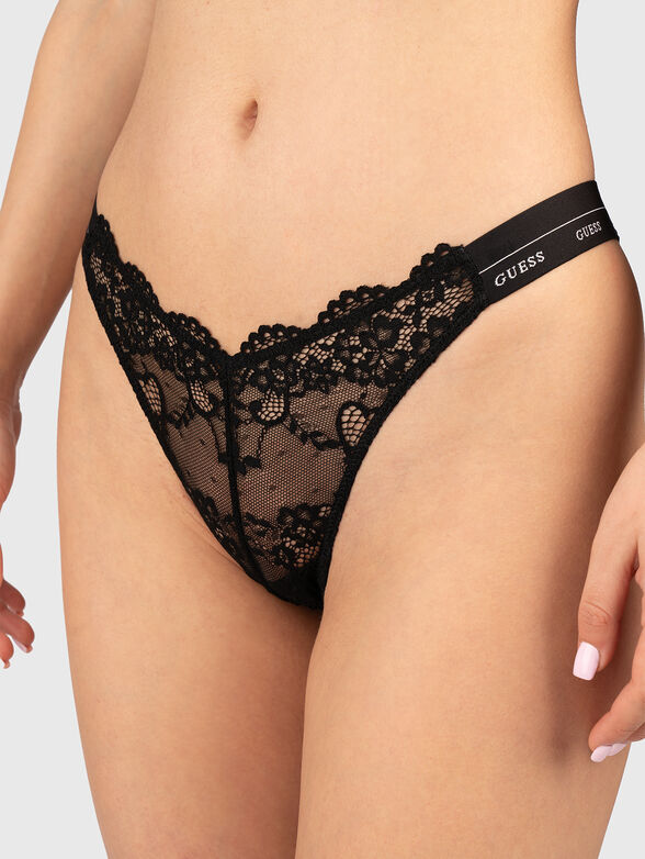JANE G-string with logo details - 1