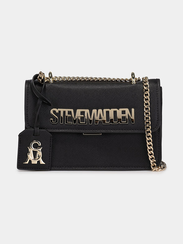 Crossbody bag with golden logo and Saffiano effect - 1