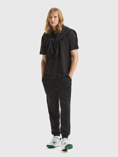 Black cotton t-shirt - 5