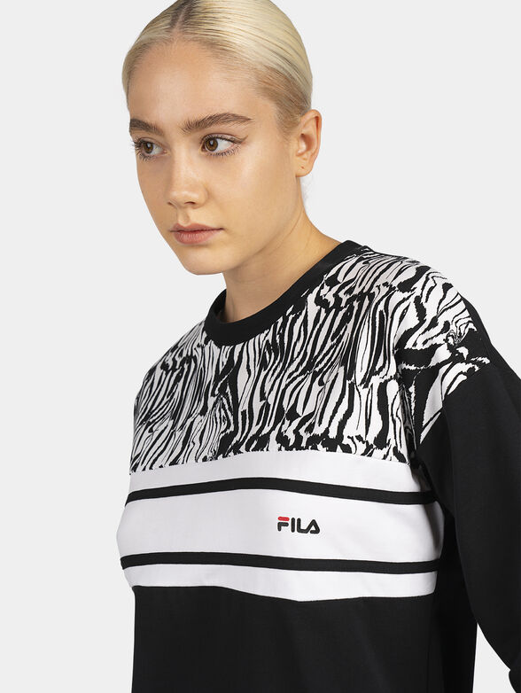 BOLU sweatshirt with animal print accent - 4