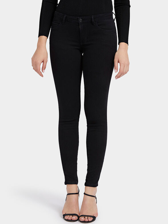 Low-waisted black jeans - 1