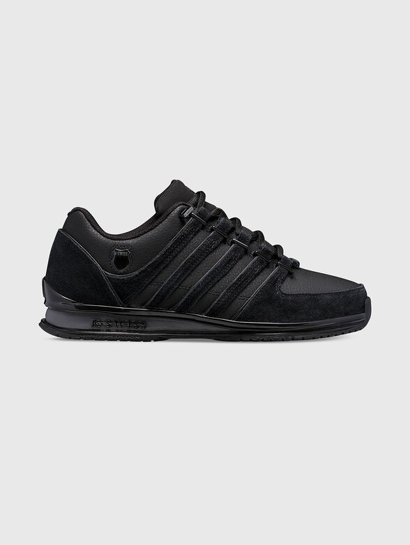 RINZLER black leather sneakers - 0