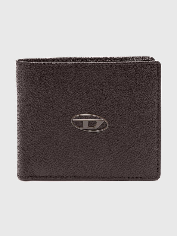 Genuine leather wallet with logo - 1