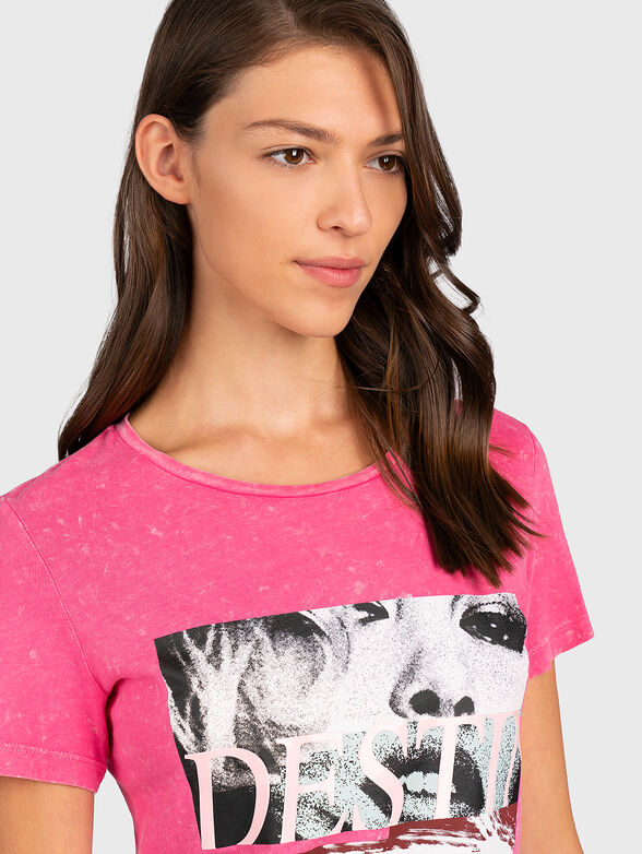 OLARIA T-shirt in pink color - 3