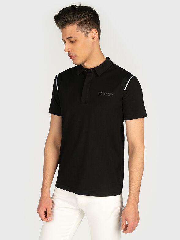 Cotton polo-shirt with contrasting details - 1