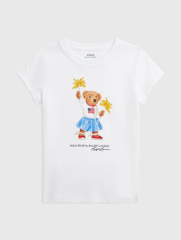 Cotton T-shirt with logo print - 1