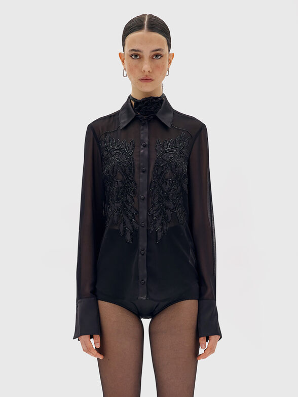 Shirt with rhinestones - 1