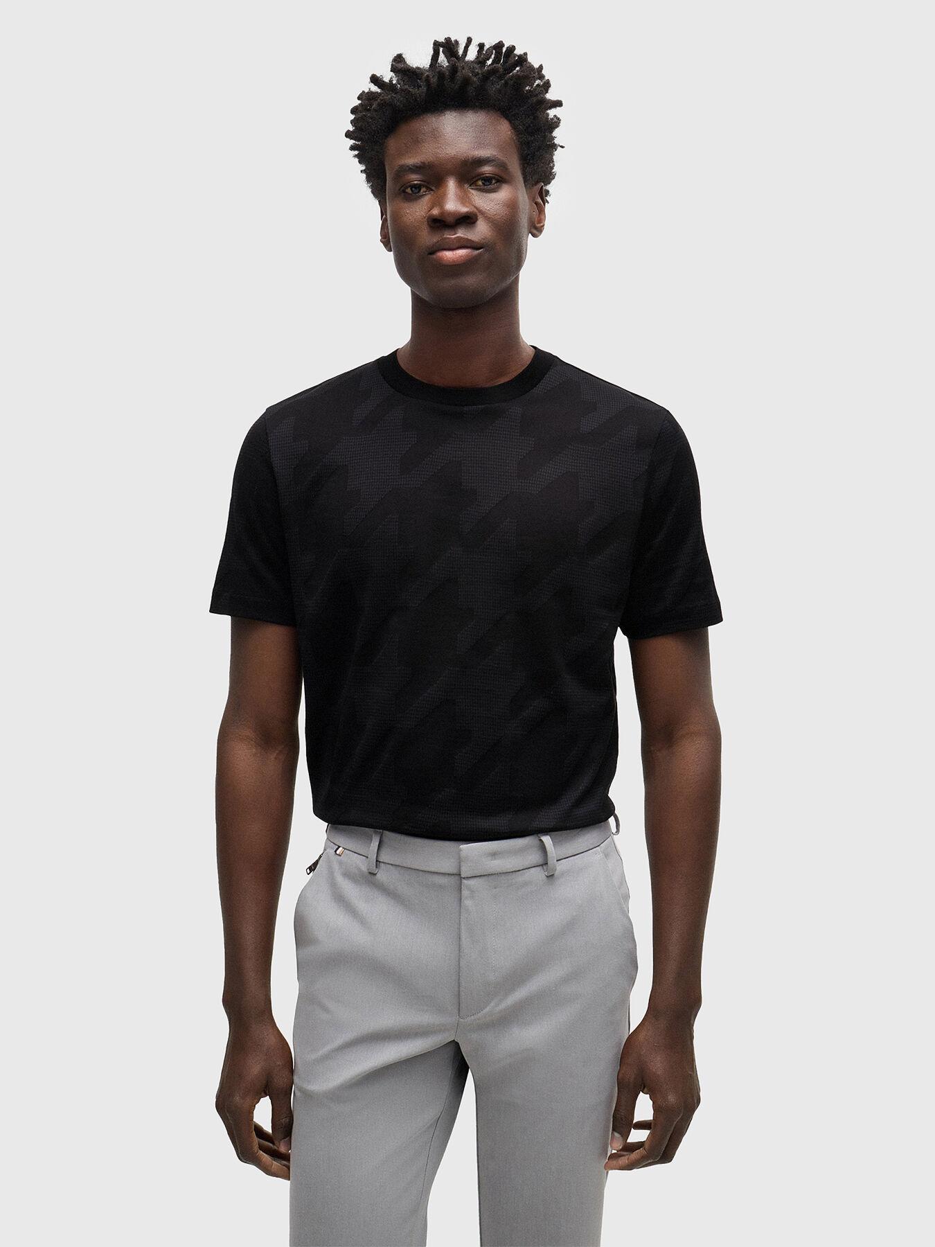 ＊BOSS ＊BLACK C-Thompson ロゴ Tシャツ ホワイト ブラック BOSS Mens C-Thompson Bar T-Shirt Black - Menswear from