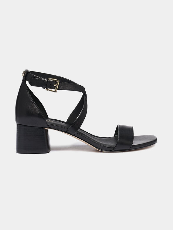 DIANE Black leather sandals - 1