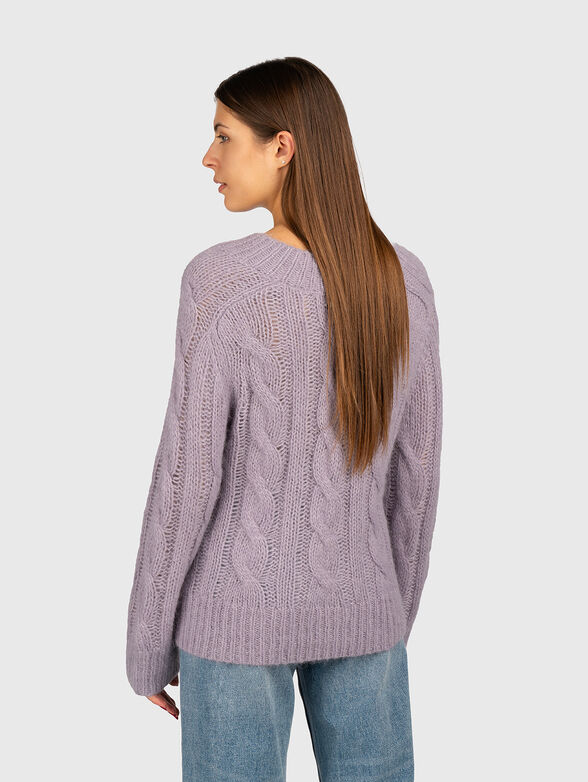 Knitted wool blend sweater - 2