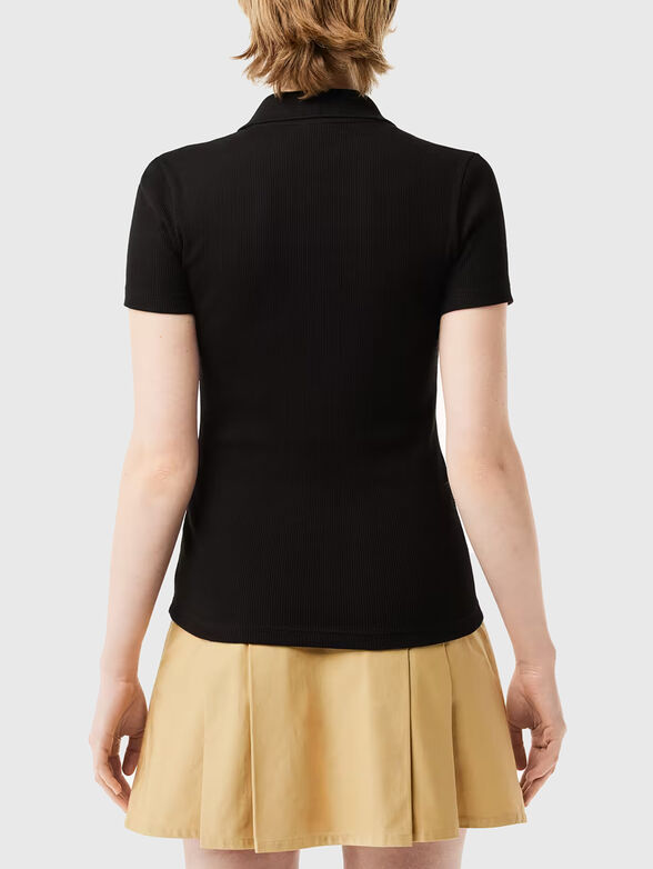 Slim-fit polo shirt in  black  - 3
