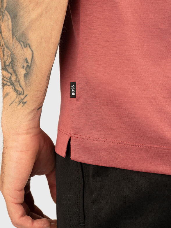 Cotton T-shirt with oval neckline - 4