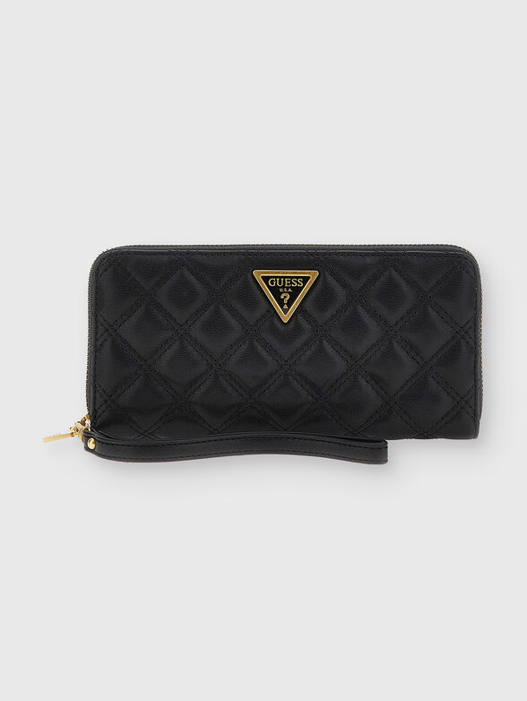 GIULLY beige wallet with quilted effect - 1