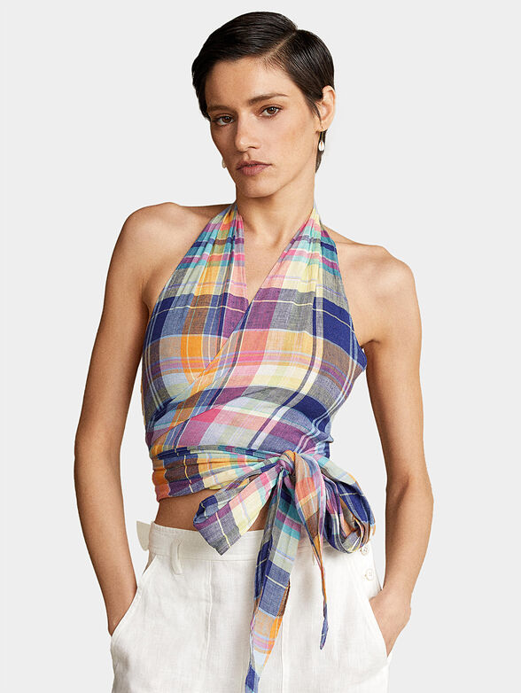 Linen Sleeveless blouse - 1