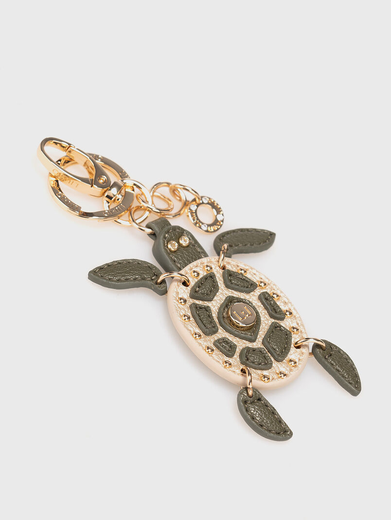 Keychain with gold details and logo - 3