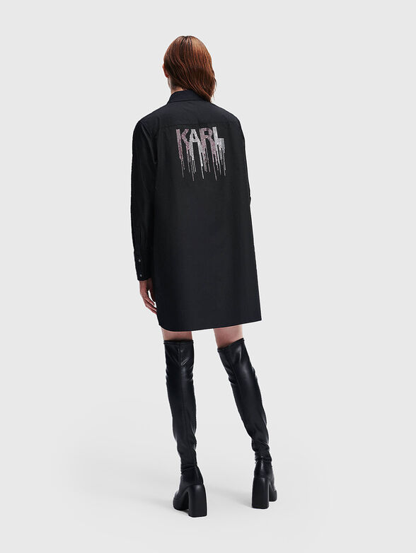 Long shirt with rhinestones - 2