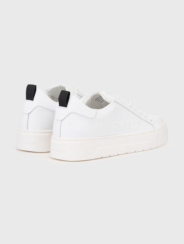 Black leather sneakers - 3