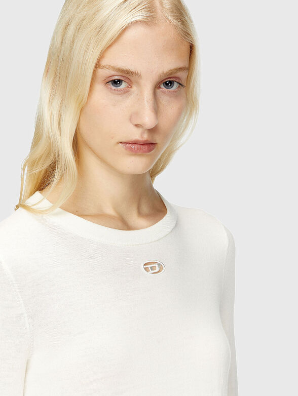 M-ALINESA wool blouse with logo - 4