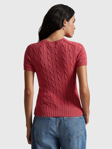 Cotton sweater with logo - 3