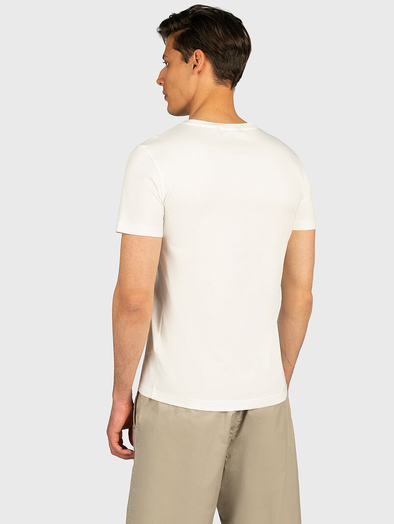 Cotton blend t-shirt with print - 3