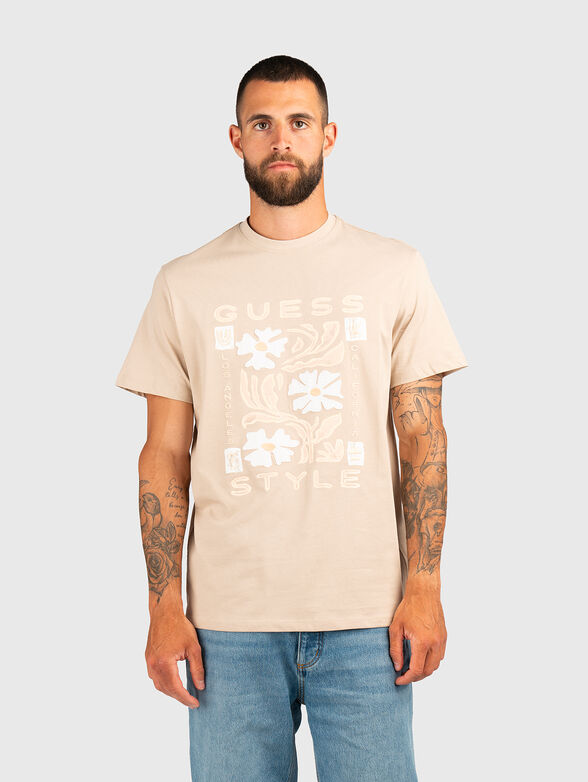 Round neck logo T-shirt - 1