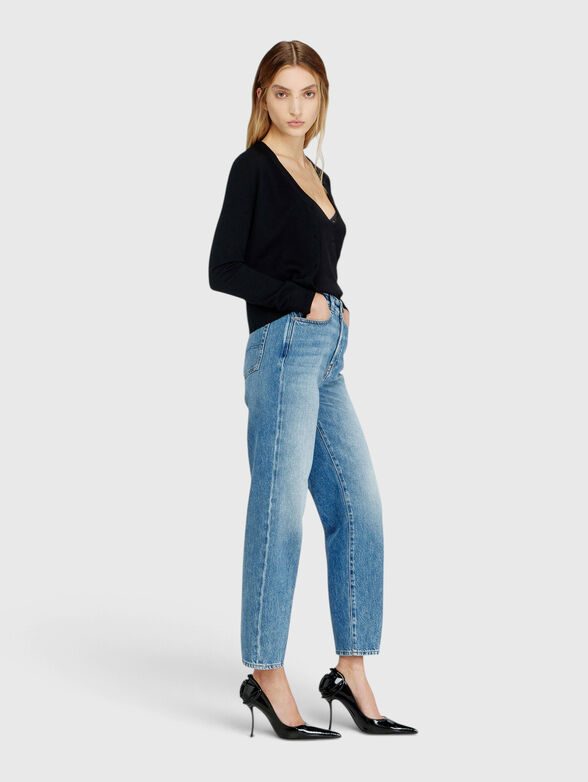 High waist straight jeans - 4