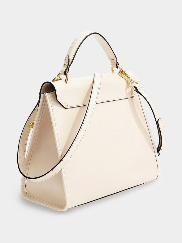 ALIA black leather bag with accent - 2