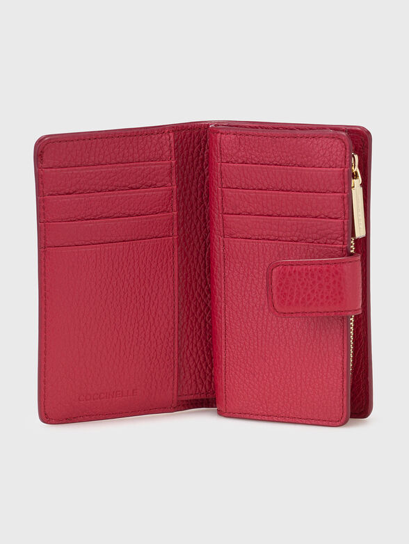 Beige wallet with mini logo - 3