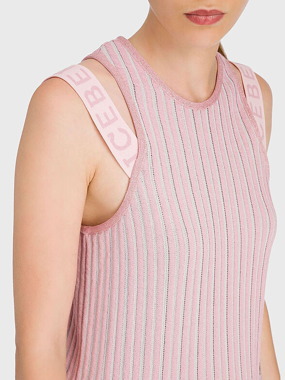 Knitted dress with Mickey Mouse print - 4